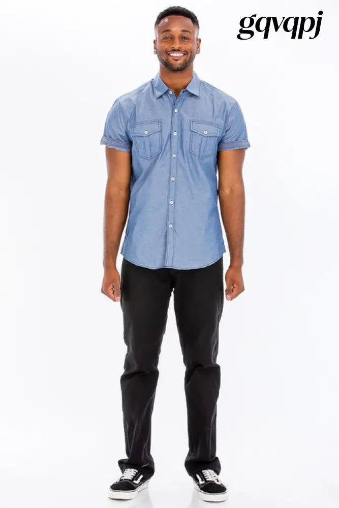 Cloud Nine Casual Short Sleeve Hot - 2XL / BLUE - T-shirts