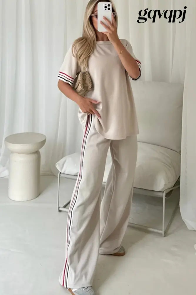 cloud-nine-cream-comfort-seted - Two Piece Sets/Pant Sets