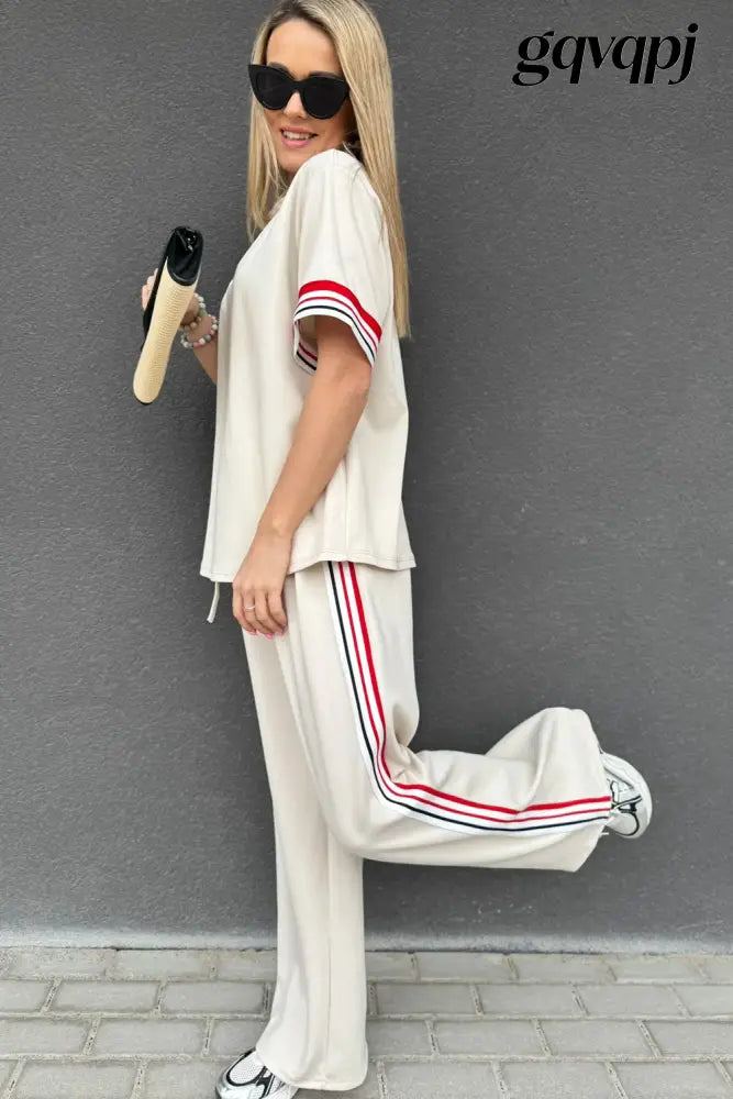 cloud-nine-cream-comfort-seted - Two Piece Sets/Pant Sets