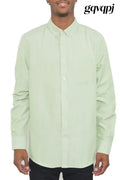 Cloud Nine Lime Button Up Hot. - Dress Shirts