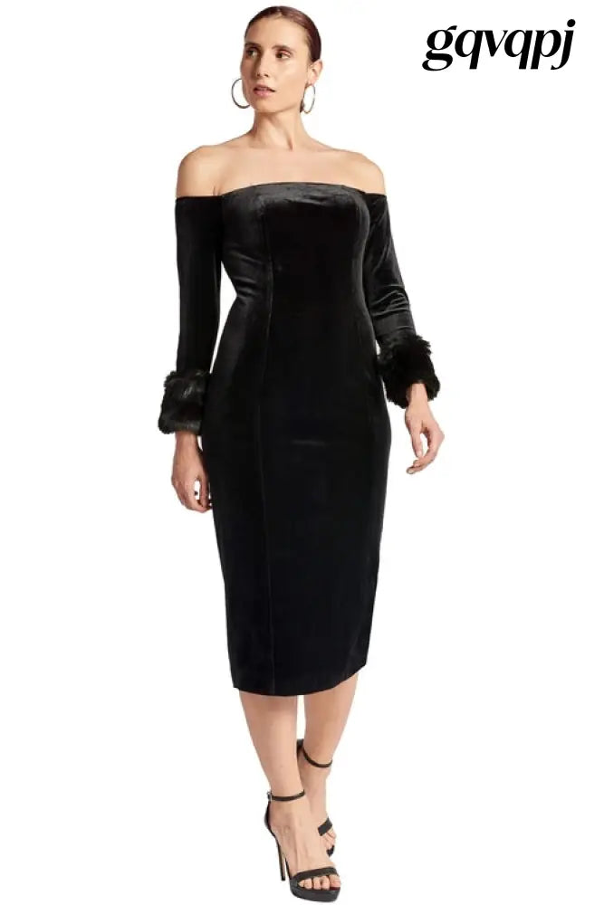 Cloud Nine Velvet Dress Style!! - Black / 2 - Dresses