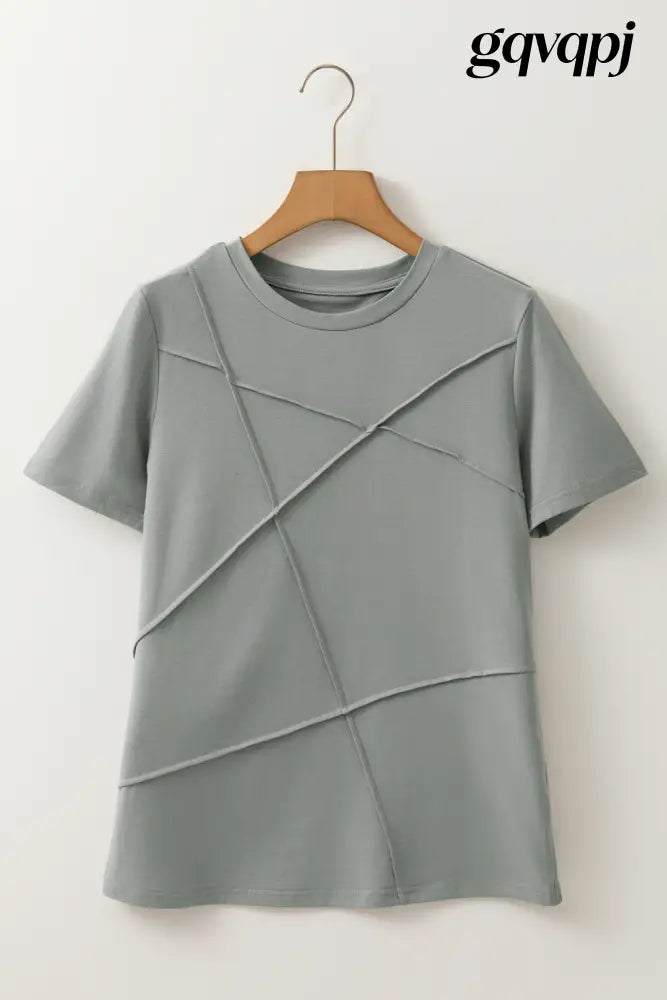 cloud-touch-gray-short-sleeved - Tops/Tops & Tees