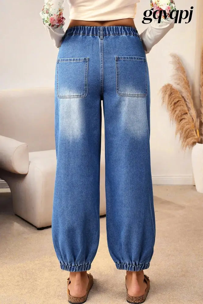 cloudease-tapered-loose-fit-jeans-women - Bottoms/Jeans