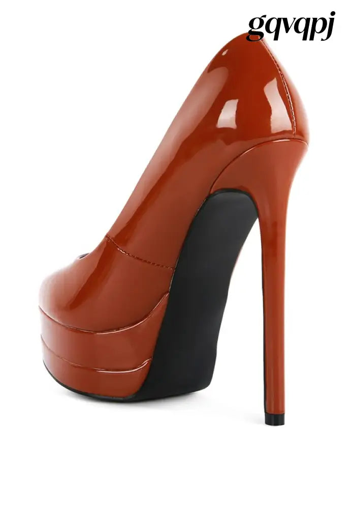 cuddles-patent-pu-high-heeled-sandals - Heels