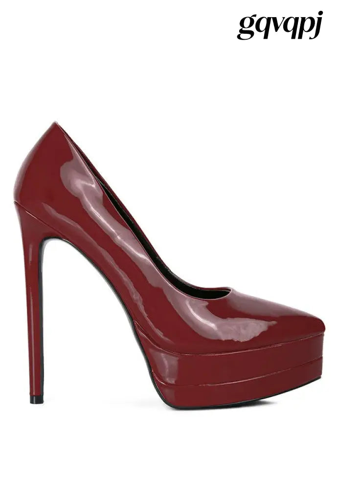 cuddles-patent-pu-high-heeled-sandals - Heels