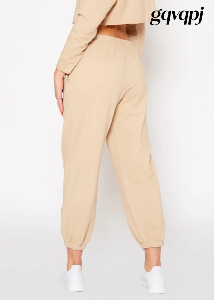 essential-french-terry-sweatpants-in-khaki - Sweaters & Hoodies