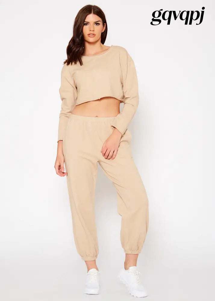 essential-french-terry-sweatpants-in-khaki - Sweaters & Hoodies