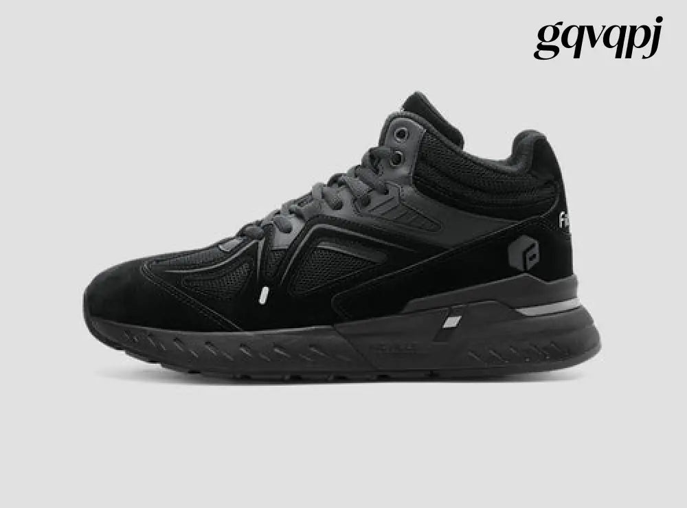 fitville-mens-high-top-rebound-core-walking-shoes - 8.5 / Jet Black / Extra Wide/4E - Footwear
