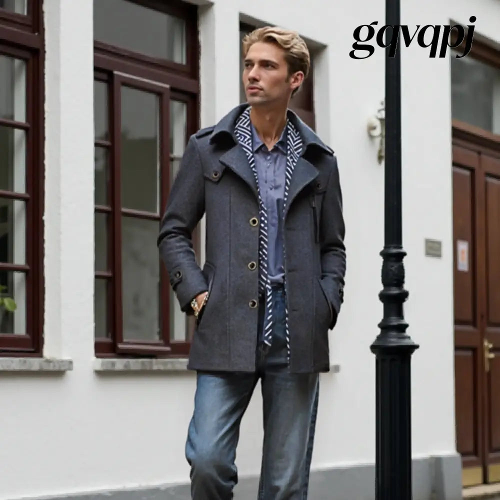 Mens Moonlight Manor Coat Hoted - L / Gray - Jackets & Coats